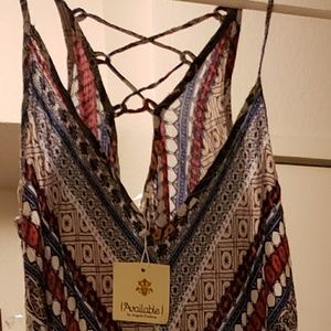 Mid thigh slit maxi dress